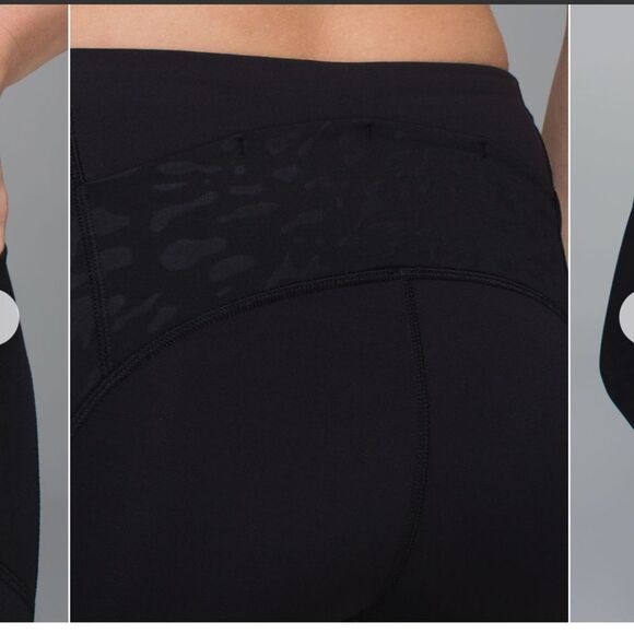 Lululemon Stash It Crop Animal Swirl Embossed Black - Picture 11 of 12